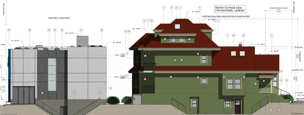 The proposal is to create five units out of what is currently a single family home